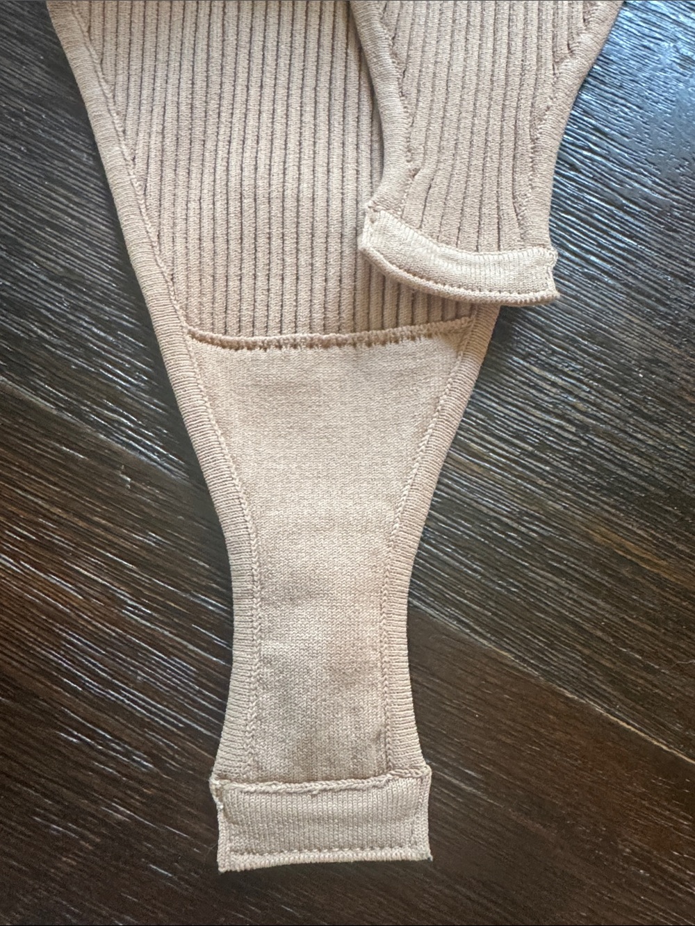 NWOT $220 Sandro Beige Ribbed Bodysuit size 0 - Picture 10 of 15